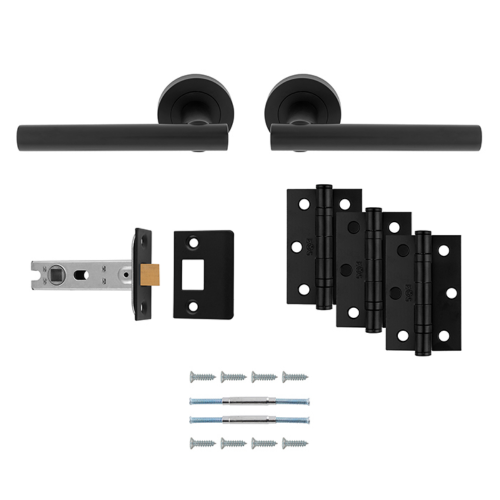 Carlisle Brass Faro Door & Latch Ultimate Pack Matt Black 