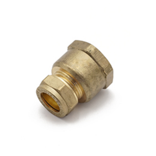Compression Male Iron Coupling 15mm x 3/4"