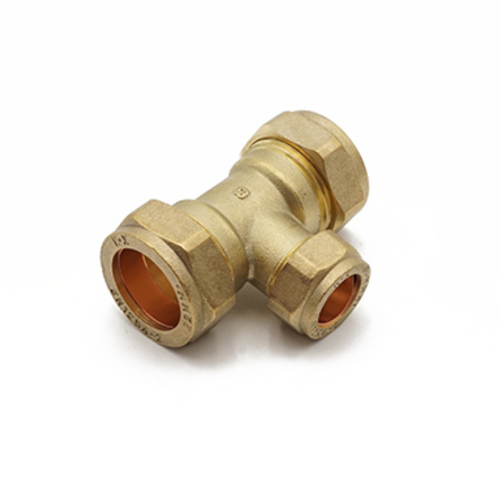 Compression Reducing Tee 22mm x 22mm x 15mm