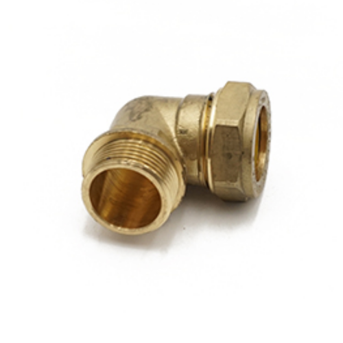 Compression Male iron Elbow 22mm x 3/4"