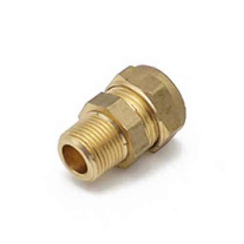 Compression Male Iron Coupling 15mm x 3/8"