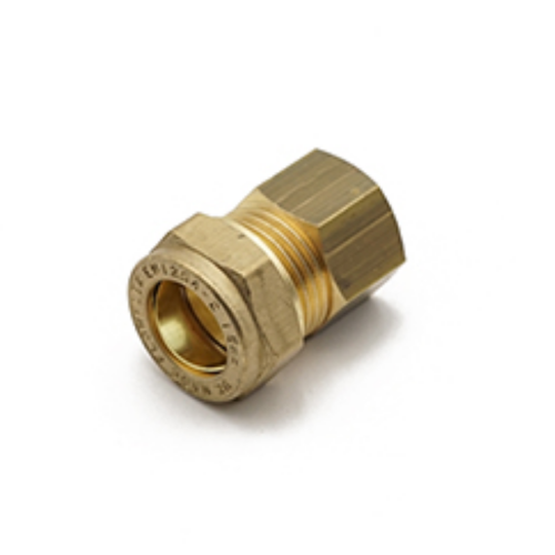Compression Female Iron Coupling 15mm x 3/8"