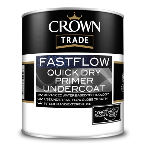 Crown Trade Fastflow Quick Dry Undercoat Charcole Grey 1L