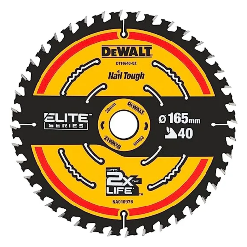 Dewalt Elite Framaing Circular Saw Blade 165mm x 20mm x 40T
