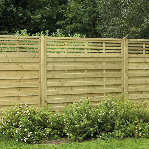 1.8M X 1.2M Pressure Treated Decorative Kyoto Fence Panel - Pack Of 3 (Home Delivery)
