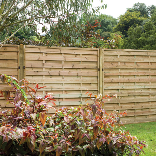 1.8M X 1.8M Pressure Treated Decorative Europa Plain Fence Panel - Pack Of 3 (Home Delivery)