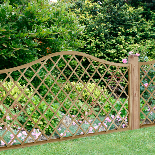 1.8M X 1.8M Pressure Treated Decorative Europa Hamburg Garden Screen - Pack Of 3 (Home Delivery)