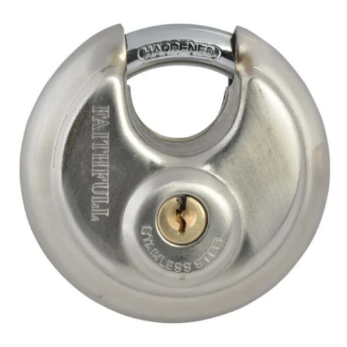 Faithfull Steel Discus Padlock 70mm