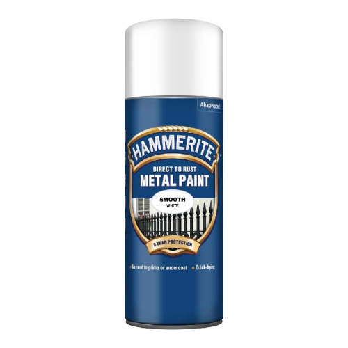 Hammerite Hammered White Metal Paint Aerosol