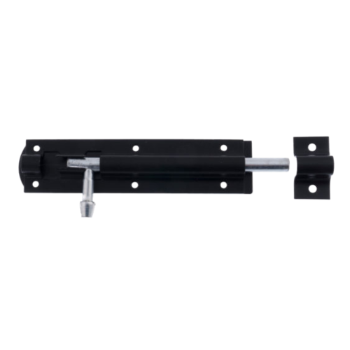 Straight Tower Bolt Black 152mm