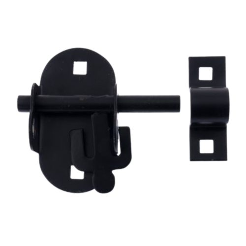 Oval Padbolt Black 102mm
