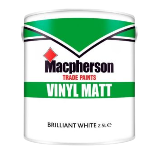 Macpherson Vintl Matt Emulsion Brilliant White 2.5L