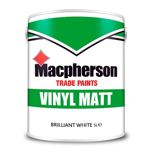 Macpherson Vintl Matt Emulsion Brilliant White 5L