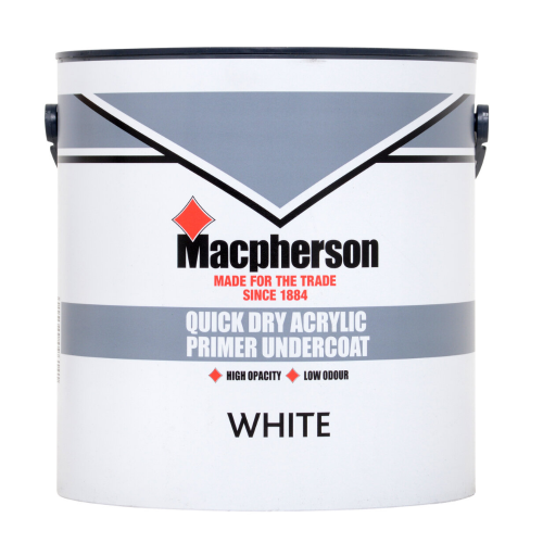 Macpherson Quick Dry Primer Undercoat White 2.5L