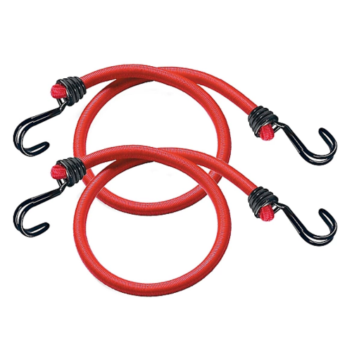 Master Lock Twin Bungee Cord Red 60cm 2Pack