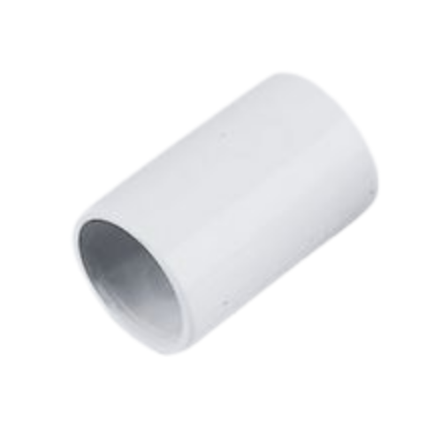 Overflow Straight Connector White