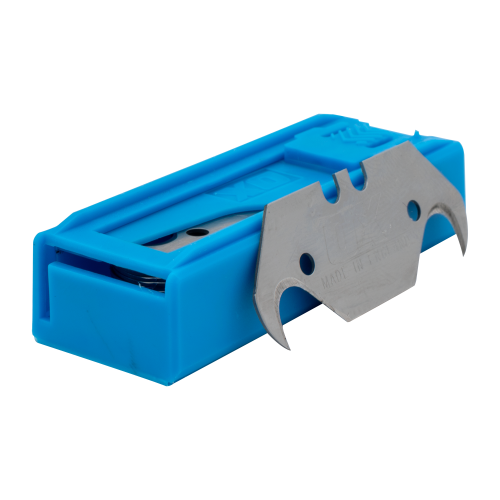 Ox Pro Heavy Duty Hooked Knife Blades And Dispenser 10 Pack