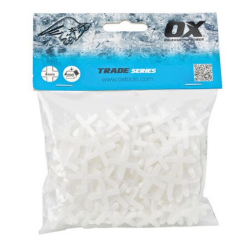 Ox Trade Cross Shaped Tile Spacers 4mm Qty 250