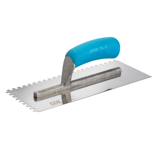 Ox Trade Notched Stainless Steel Trowel 6mm