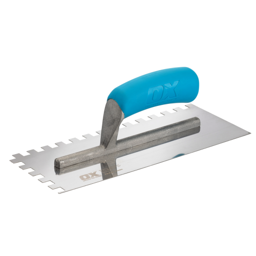Ox Trade Notched Stainless Steel Trowel 10mm