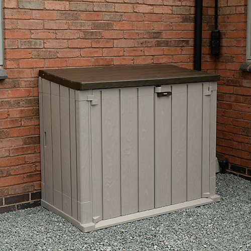 Large Garden Storage Unit - 842 Litre Taupe (Home Delivery)