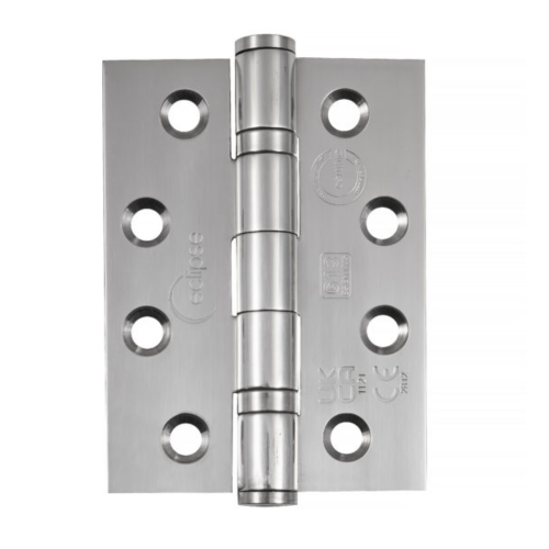 Grade 13 Ball Bearing Hinge Polished Stainless Steel 102mm x 76mm x 3mm 3Pk
