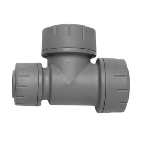 Polyplumb Reduced Tee 22mm x 22mm x 15mm