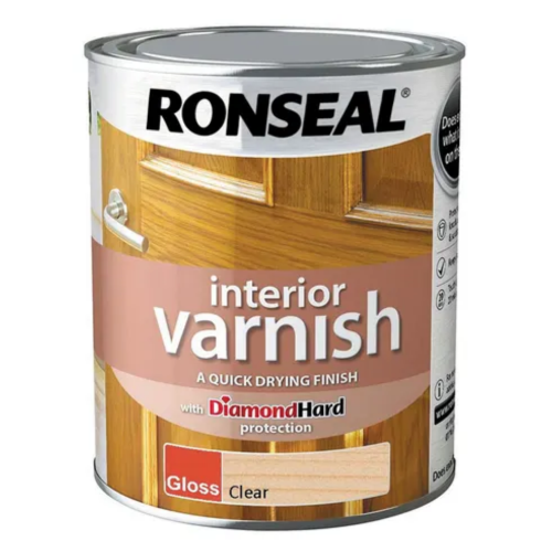 Ronseal Interior Varnish Clear Gloss 750ml