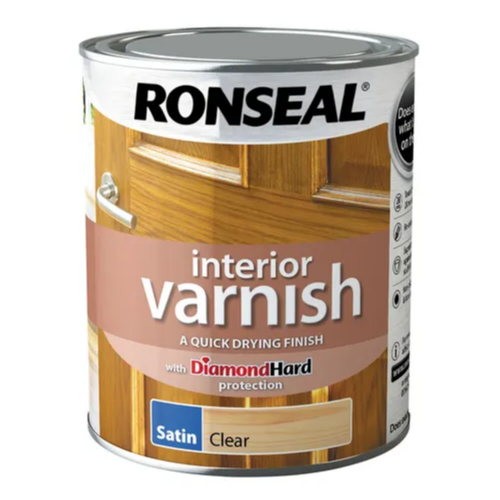 Ronseal Interior Varnish Clear Satin 750ml