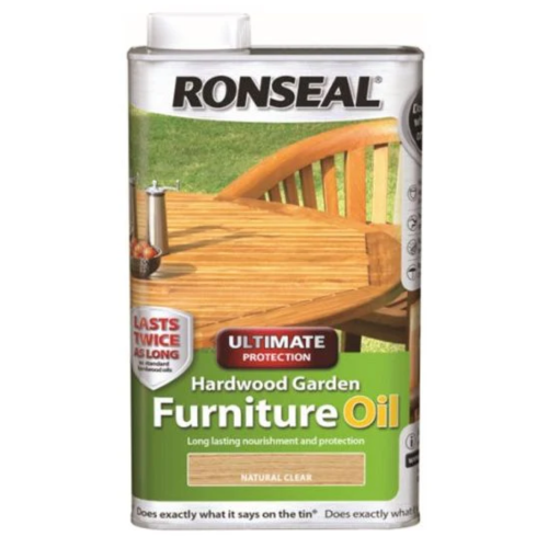 Ronseal Ultimate Protection Hardwood Garden Furniture Oil Clear 1L