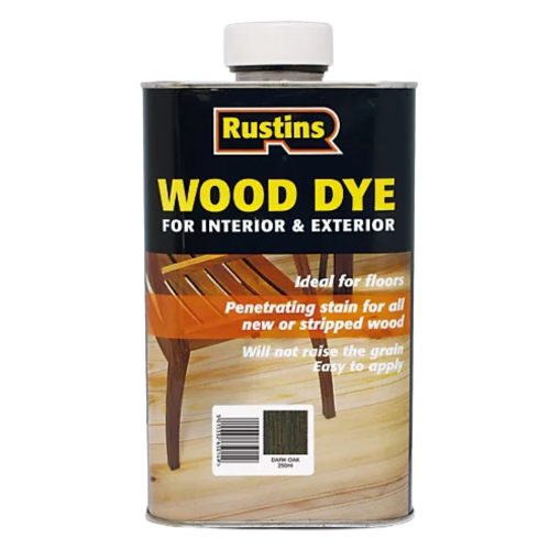 Rustins Wood Dye Dark Oak 250ml