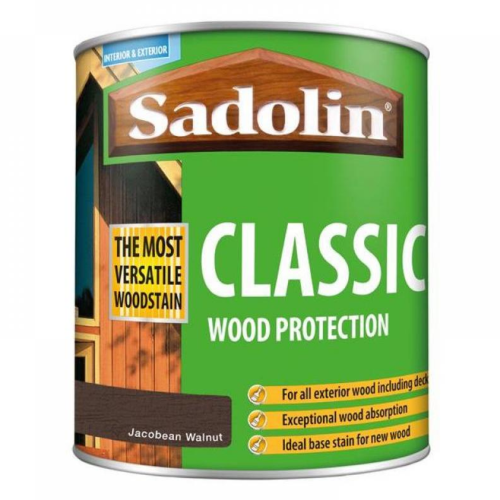 Sadolin Classic Woodstain Jacobean Walnut 1L