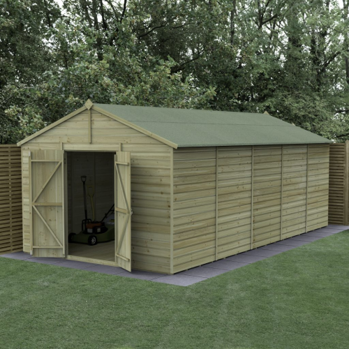 Beckwood 10X20 Apex Shed - No Windows - Double Door (Home Delivery)
