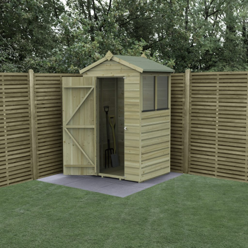 Beckwood 4X3 Apex Shed - 2 Windows (Home Delivery)