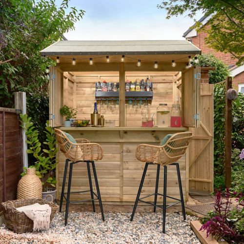 Shiplap Ptr 4X6 Apex Garden Bar (Home Delivery)