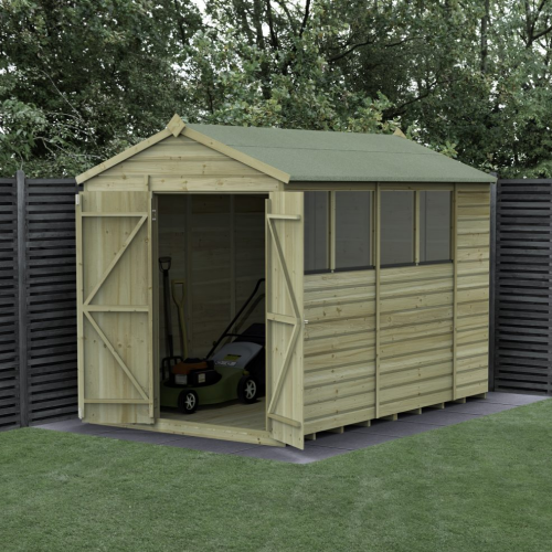 Beckwood 6X10 Apex Shed - 4 Windows - Double Door (Installed)