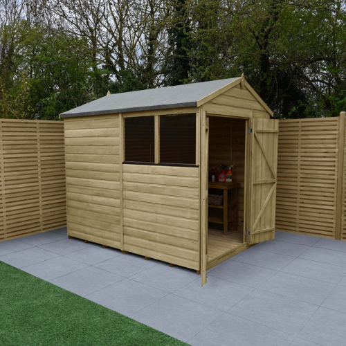 Beckwood 6X8 Apex Shed - 2 Windows - Double Door (Installed)