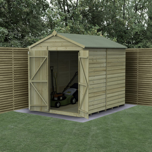Beckwood 6X8 Apex Shed - No Windows - Double Door (Home Delivery)