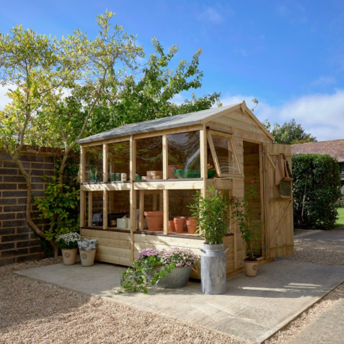 Shiplap Pressure Treated 8X6 Apex Potting Shed (Installed)