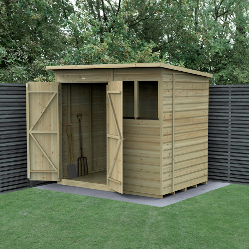 Beckwood 7X5 Apex Shed - 2 Windows - Double Door (Installed)
