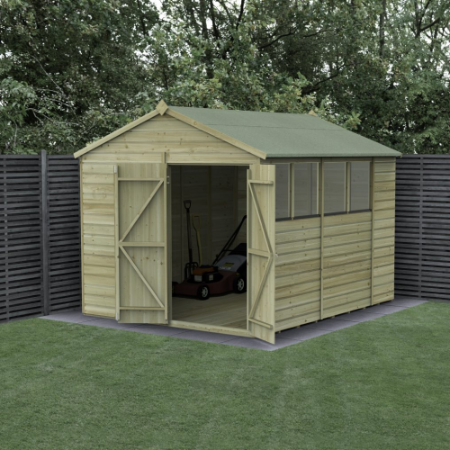 Beckwood 8X10 Apex Shed - 4 Windows - Double Door (Home Delivery)