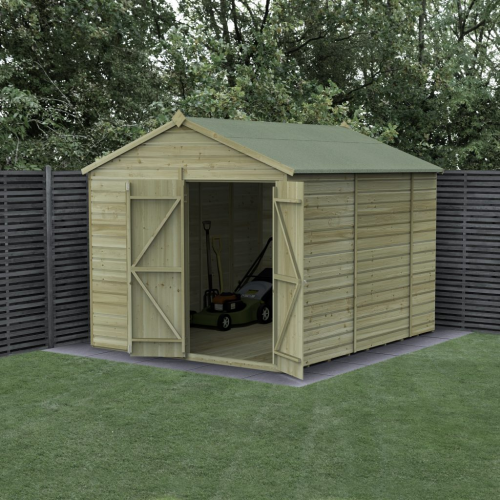 Beckwood 8X10 Apex Shed - No Windows - Double Door (Installed)