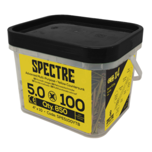 Spectre Woodscrew Tub 5 x 100mm Qty 850