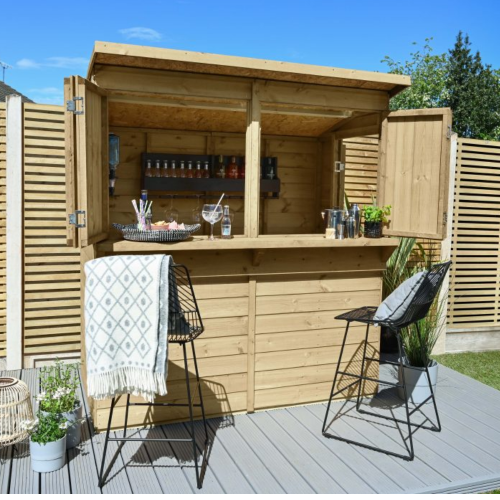 Shiplap Pent Garden Bar 6X3
