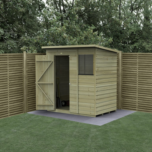 Beckwood 6X4 Pent Shed - 1 Window - (Home Delivery)