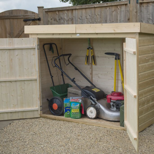 Shiplap Pent Large Outdoor Store - Pressure Treated (Installed)