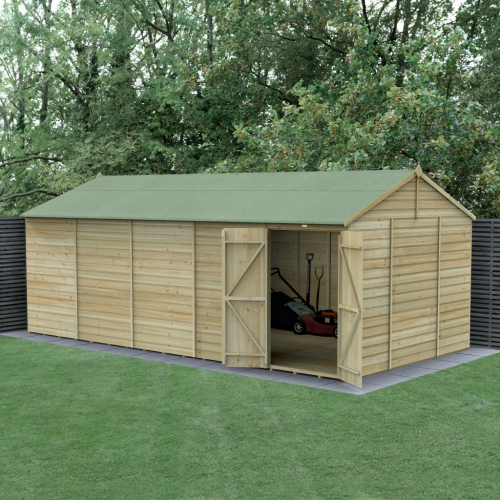 Beckwood 20X10 Reverse Apex Shed - No Windows - Double Door (Home Delivery)