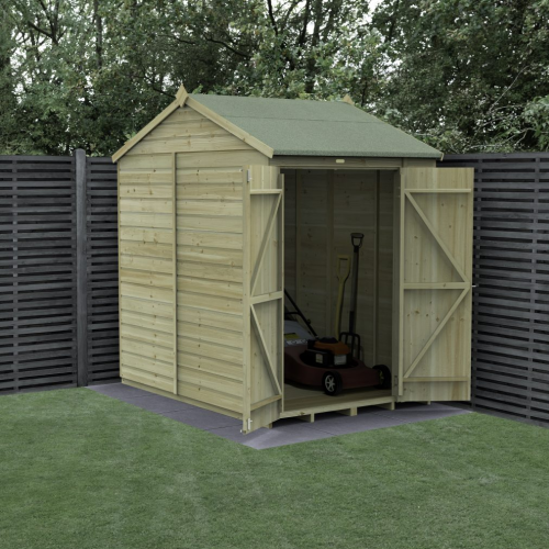 Beckwood 5X7 Reverse Apex Shed - No Windows - Double Door (Home Delivery)