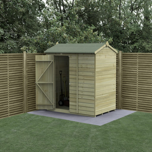Beckwood 6X4 Reverse Apex Shed - No Windows (Home Delivery)