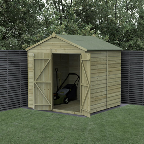 Beckwood 7X7 Reverse Apex Shed - No Windows - Double Door (Installed)
